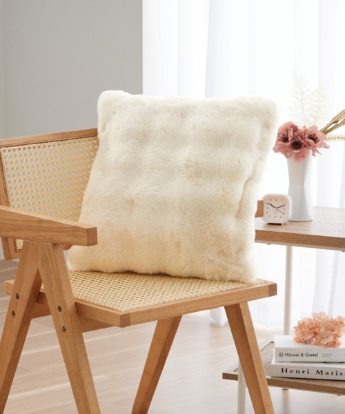 アイボリー ファー クッションカバー 163x123cm アルパカ アイボリー ファー クッションカバー 163x123cm