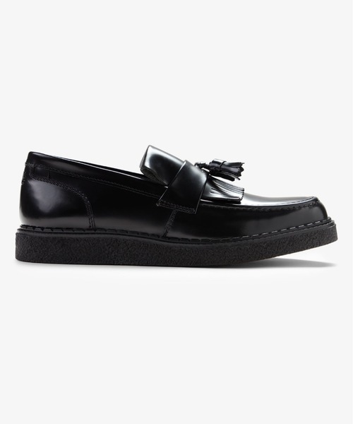 Fred Perryローファー FRED PERRY × GEORGE COX TASSEL LOAFER BLACK 20FA-I（フレッド