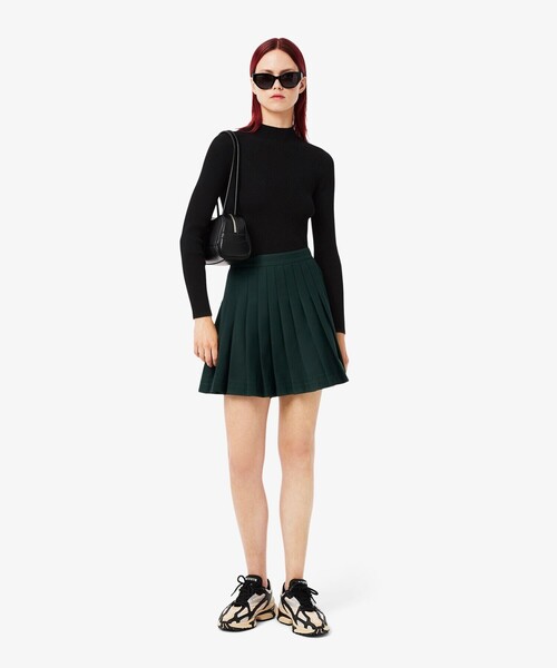 ニット セーター シームレス 3Dニッティングハイネックセーター レディース LACOSTE ニット セーター シームレス 3Dニッティングハイネック