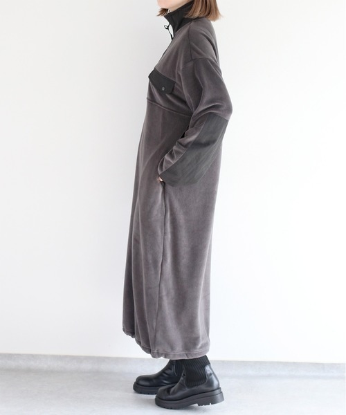 週1発送 cepo（セポ） ワンピース フリースハーフジップワンピース : ZOZOTOWN