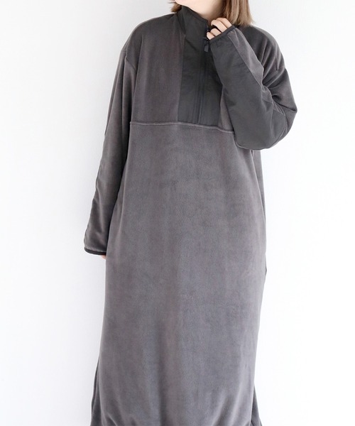 cepo（セポ） ワンピース フリースハーフジップワンピース : ZOZOTOWN