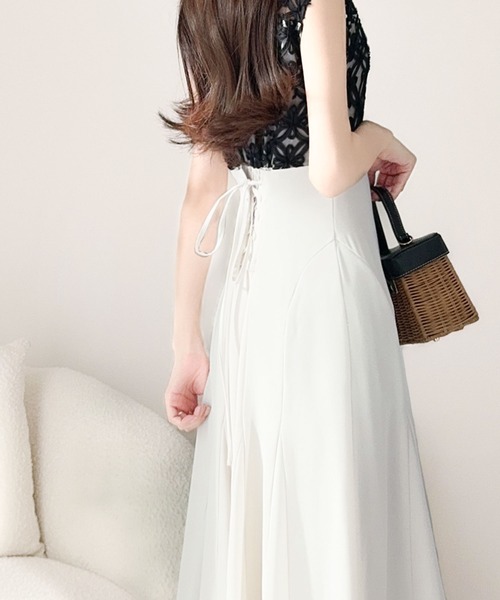 mily bilet ワンピース 「mily bilet」華やか花モチーフが大人