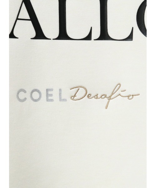 COEL パーカー COEL×Desafioバックロゴフーディ レディース