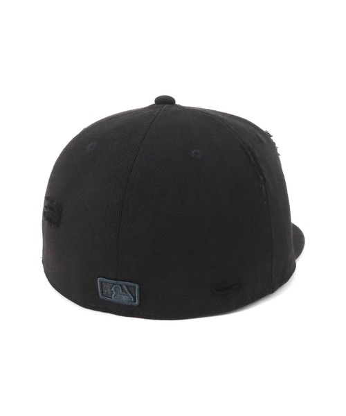 激レア ダメージ加工 MLB キャップ Gothic Adress ヤンキース mlb-under-visor-logo-14307372-