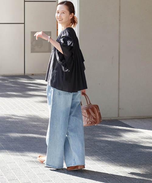 JOURNAL STANDARD ブラウス シャツ ネックシャーリングブラウス