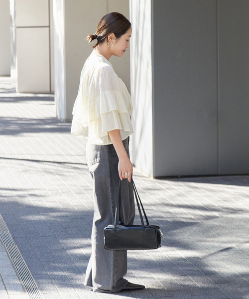JOURNAL STANDARD ブラウス シャツ ネックシャーリングブラウス