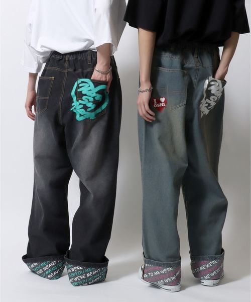 SITRY ジーンズ Roll Up Denim Wide Pants/ロールアップ