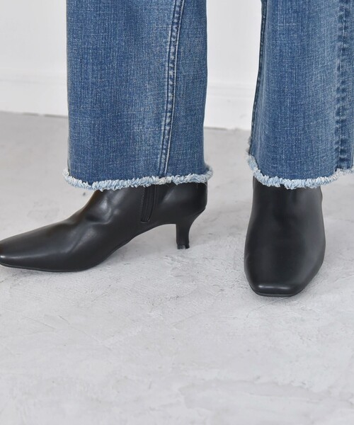 「quaranciel」 ショートブーツ 37 ブラック レディース_画像3