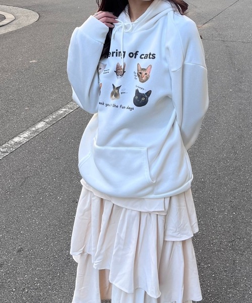 パーカー ねこ顔パーカー レディース : ZOZOTOWN Yahoo!店 - 通販