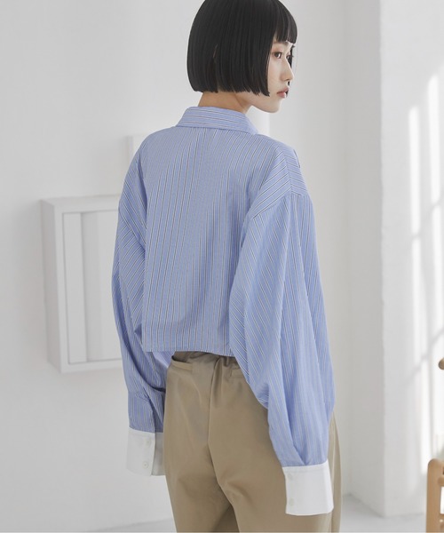ANGIE ブラウス シャツ クロップドシャツ レディース : ZOZOTOWN Yahoo