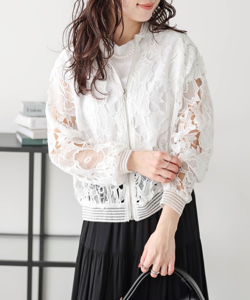 ブルゾン アウター レースブルゾン レディース : ZOZOTOWN Yahoo!店