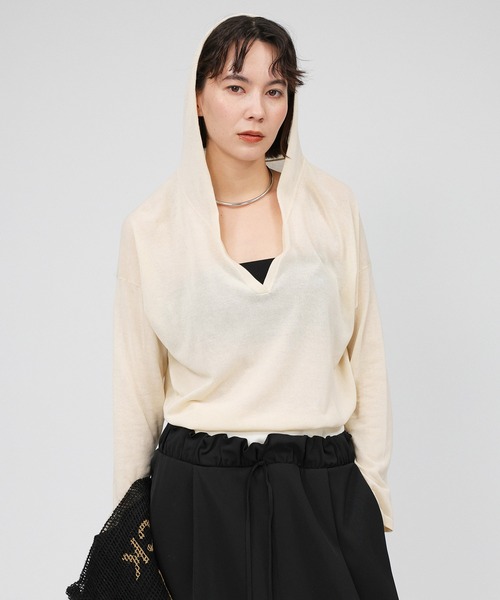 BABYLONE シアーフーディープルオーバー レディース : ZOZOTOWN