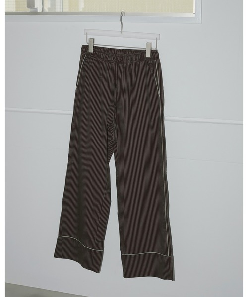 anuke（アンヌーク） パンツ Stripe Pajamas Pants レディース