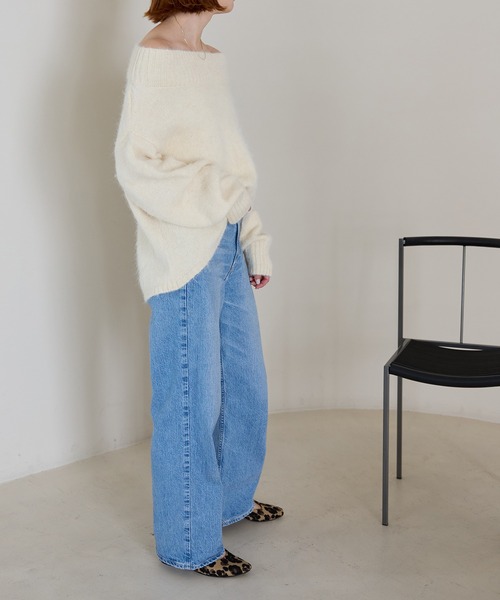 「meilmada」 長袖ニット FREE アイボリー レディース_画像2