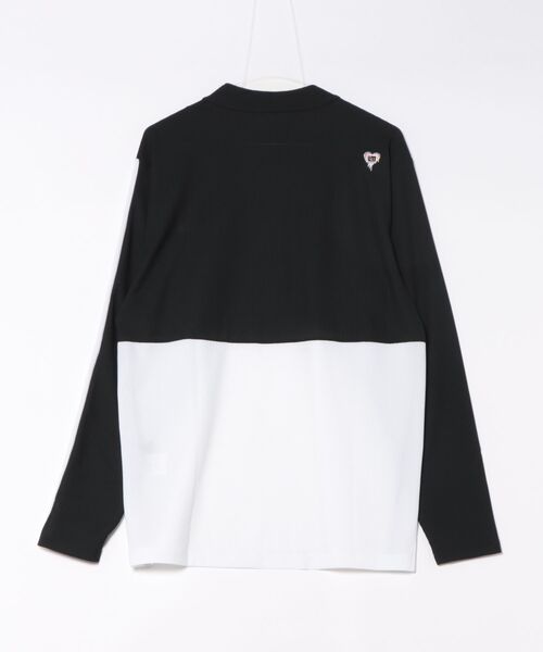 シャツ LOUDMOUTH/ラウドマウス ゴルフウェア ブランド ロゴ 刺繍 切替