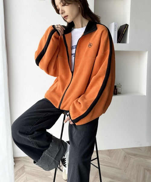 「Java」 ジップアップブルゾン X-LARGE アイボリー レディース_画像7