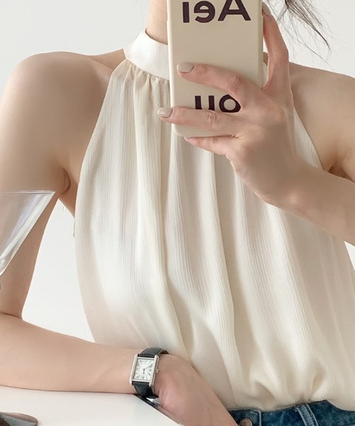ポルターネックブラウス　cadeau ブラウス シャツ ホルターネックブラウス レディース : ZOZOTOWN