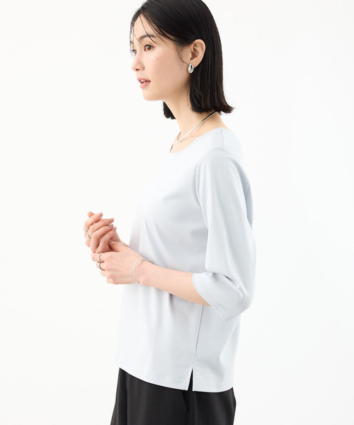 FORME　UVカットTシャツ　ホワイト　白　LADIES A/C DESIGN BY ALPHA CUBIC tシャツ 2025春夏「接触冷感・UV