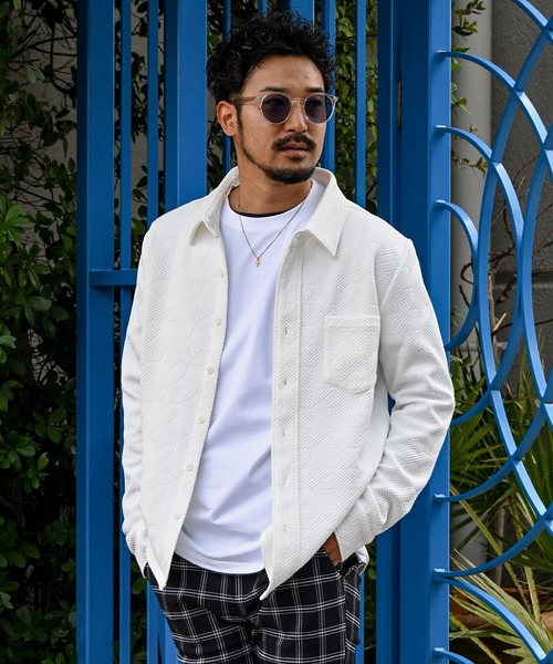 RTEG ホワイト 長袖シャツ Sサイズ アダムスジャグラー〟白シャツ RTEG/Z.Wロングシャツ 厚手 M