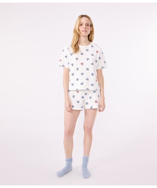 PETIT BATEAU（プチバトー） パジャマ ルームウェア 半袖パジャマ