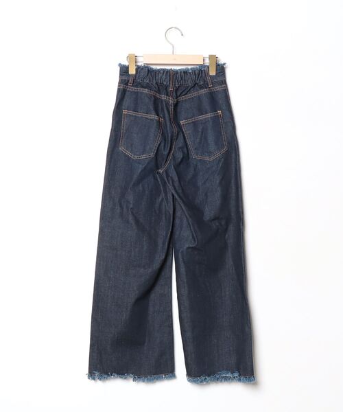 [jouetie] повреждение обработка Denim брюки MEDIUM темно-синий женский 
