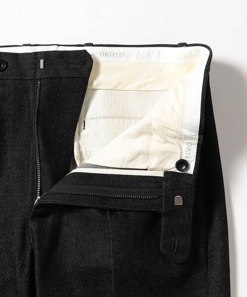 パンツ 「別注」ORTELO / シューカット ノープリーツ デニム スラックス メンズの画像