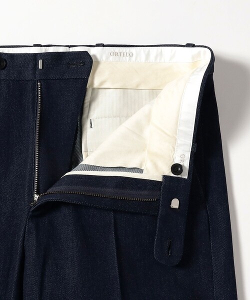 パンツ 「別注」ORTELO / シューカット ノープリーツ デニム スラックス メンズの画像