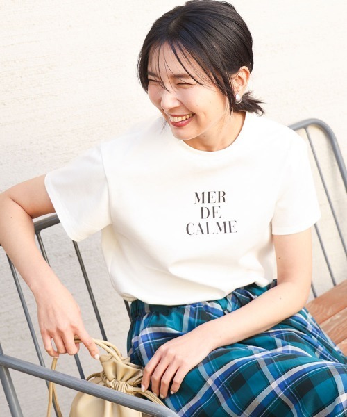 tシャツ ベーシックロゴTシャツ/洗える レディース
