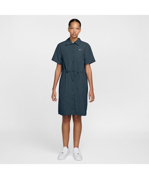 microwave NIKE チュールワンピース　マイクロウェーブ　ナイキ NIKE（ナイキ） チュニック NSW EVRYTHNG WVN SS ミニ ドレス