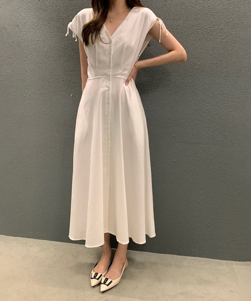 ワンピース Vネックノースリーブシャツワンピース : ZOZOTOWN Yahoo!店