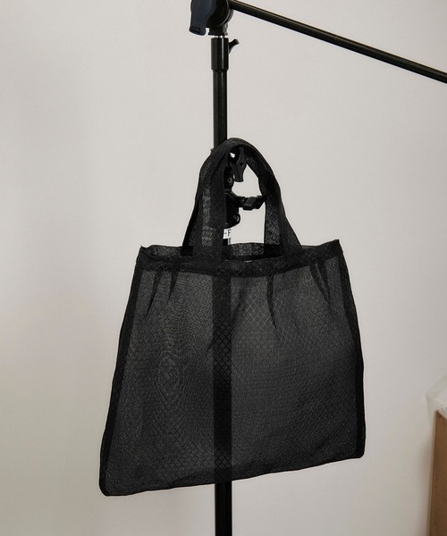 Diminutivo PLASTIC トート Diminutivo】PLASTIC BAG TSUKIJI ブラックトートバッグ - メルカリ