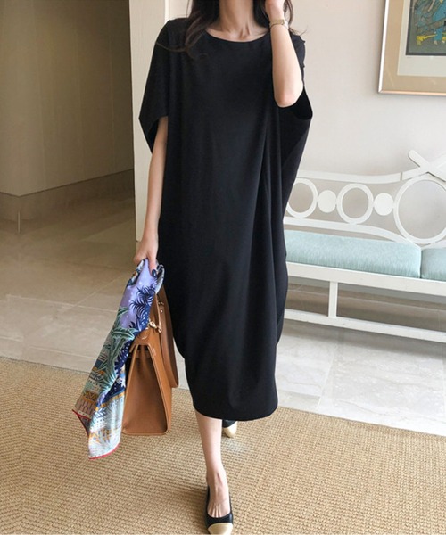 こすもすん　バルーンワンピース　黒ピンドット 1500024F0416_m1_a017.jpg