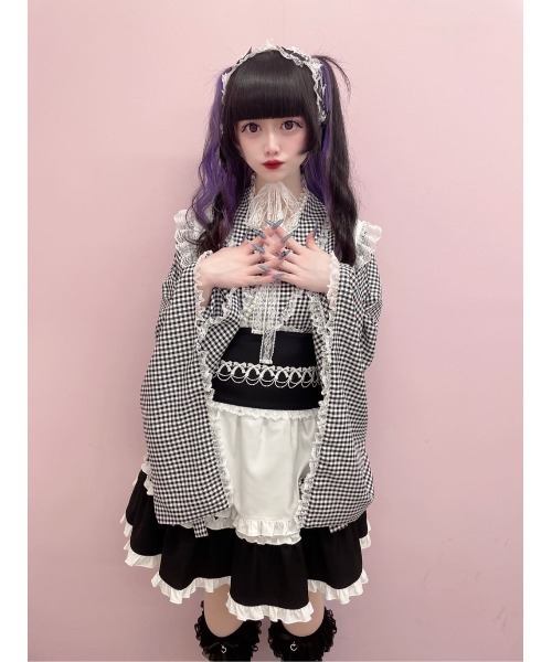Ank Rouge ワンピース ギンガムメイド浴衣ドレス : ZOZOTOWN