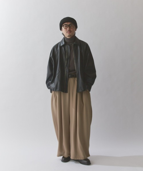 Lui's（ルイス） ブルゾン アウター シンセティックレザーバルーン