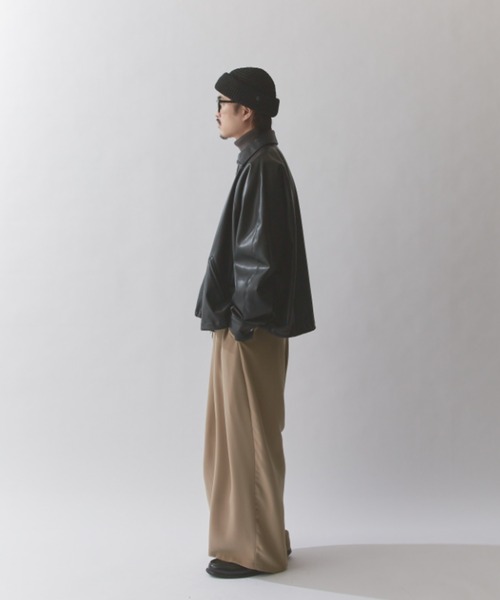 Lui's（ルイス） ブルゾン アウター シンセティックレザーバルーン