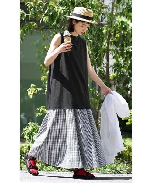 INTIMATELY free people ブラックノースリーブワンピース M Her lip to 「Her to」 ノースリーブワンピース M ブラック