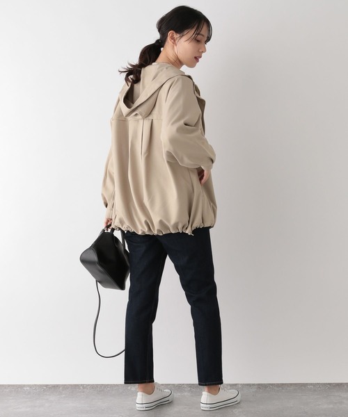 「GLOBAL WORK」 マウンテンパーカー L アイボリー レディース