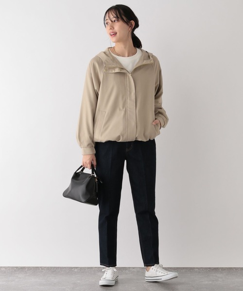 「GLOBAL WORK」 マウンテンパーカー L アイボリー レディース