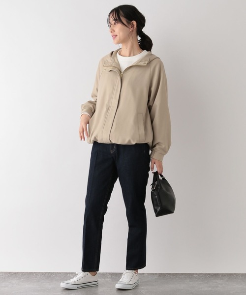 「GLOBAL WORK」 マウンテンパーカー L アイボリー レディース