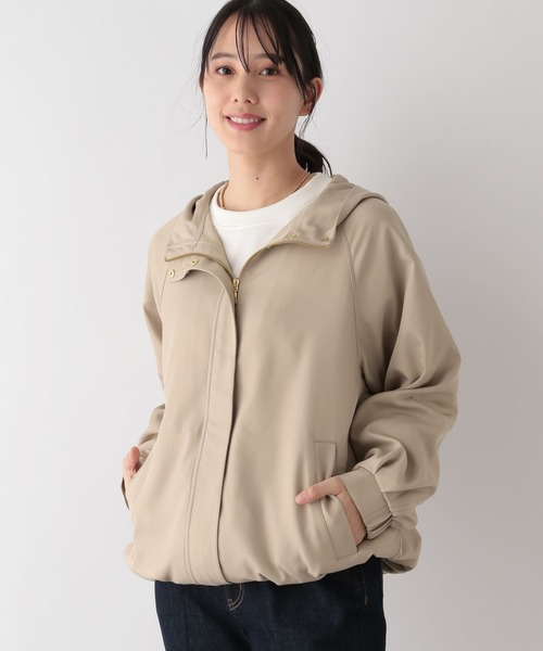 「GLOBAL WORK」 マウンテンパーカー L アイボリー レディース