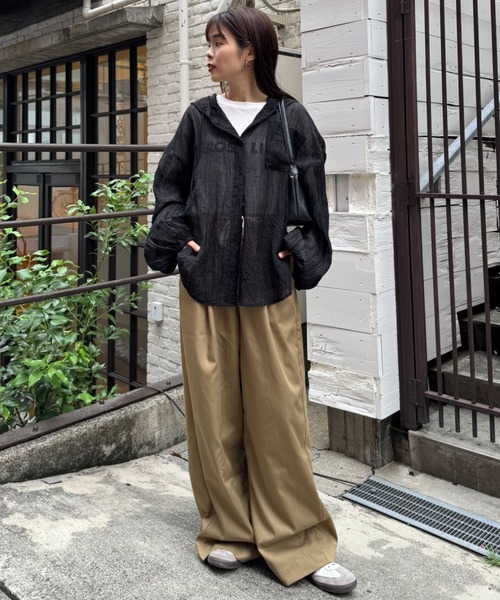 Ciaopanic Typy フード付きジャケット S オリーブ CIAOPANIC TYPY｜【アソート加工/ジャケット見え◎】【UNISEX】フード