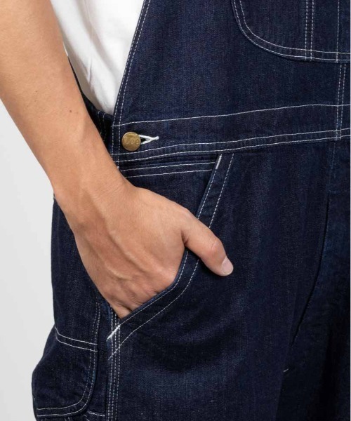 Lee」 デニムオーバーオール L ブラック メンズ