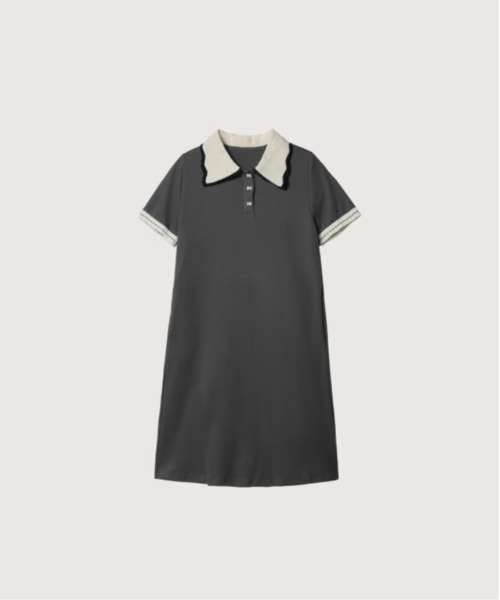 LA POMME petitワンピース LA POMME petit ワンピース Pollo Collar Elegant Onepiece