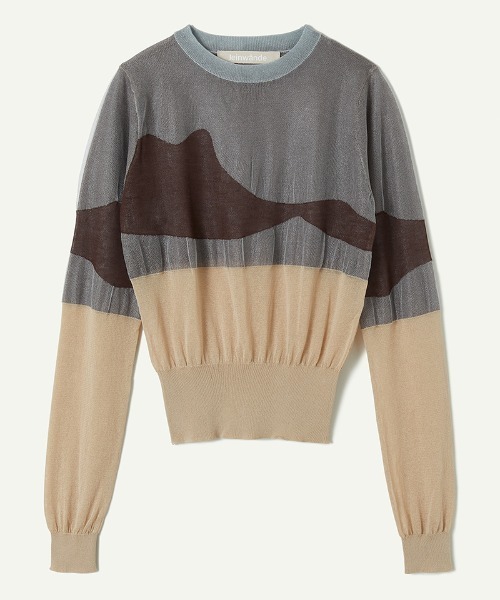 leinwande（ラインヴァンド） 長袖ニット ONE SIZE ブルー レディース