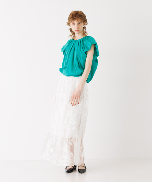 DESIGNWORKS スカート レースサイドラインスカート : ZOZOTOWN
