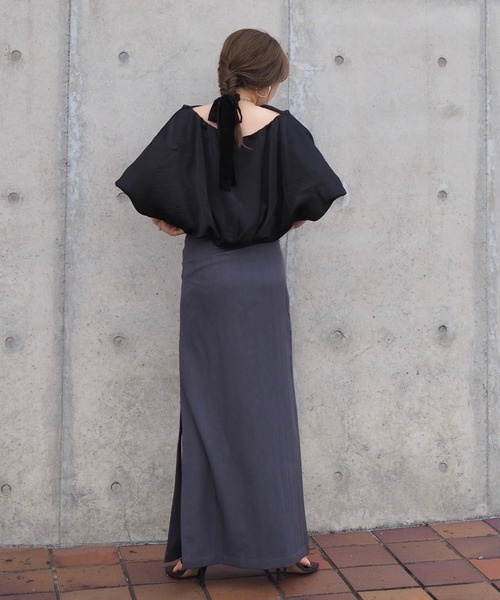 新品SeaRoomlynn TUCKスリットロングスカート グレージュM 新品SeaRoomlynn TUCKスリットロングスカート グレージュMの通販はau