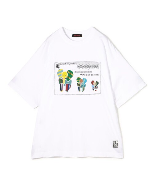 CABaN（キャバン） tシャツ スビンコットン MIX PATTERNED ELEPHANT T