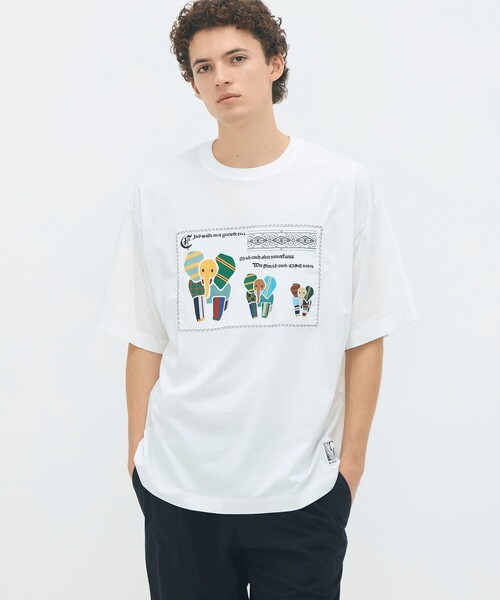美品　キャバン　スビンコットンパレルモプリントTシャツ caban（キャバン）の「□CABaN スビンコットン パレルモプリントT
