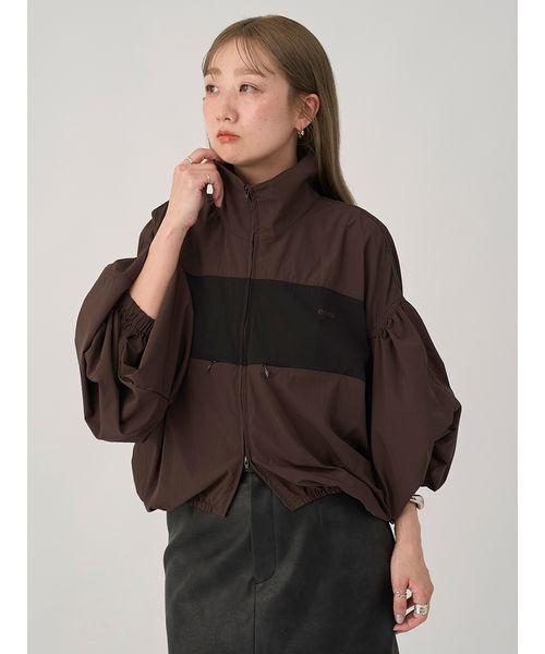 emmi ブルゾン アウター ナイロンダブルジップブルゾン レディース