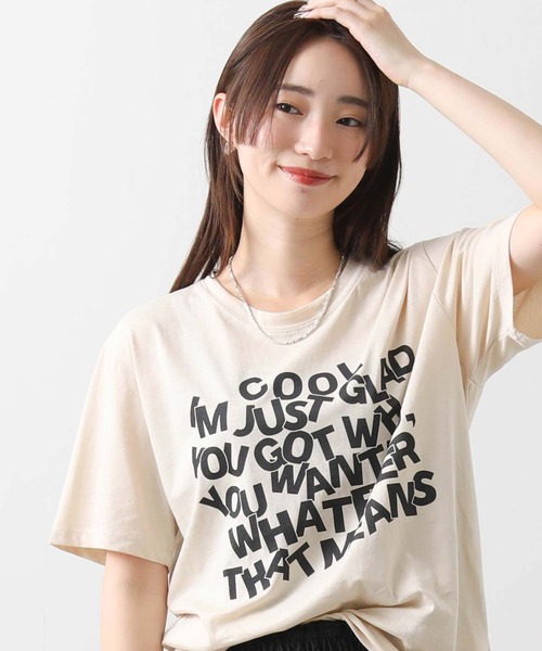tシャツ ＣＯＯＬロゴT レディース